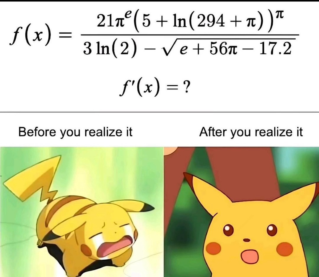 Meme — Pikachu se da cuenta…